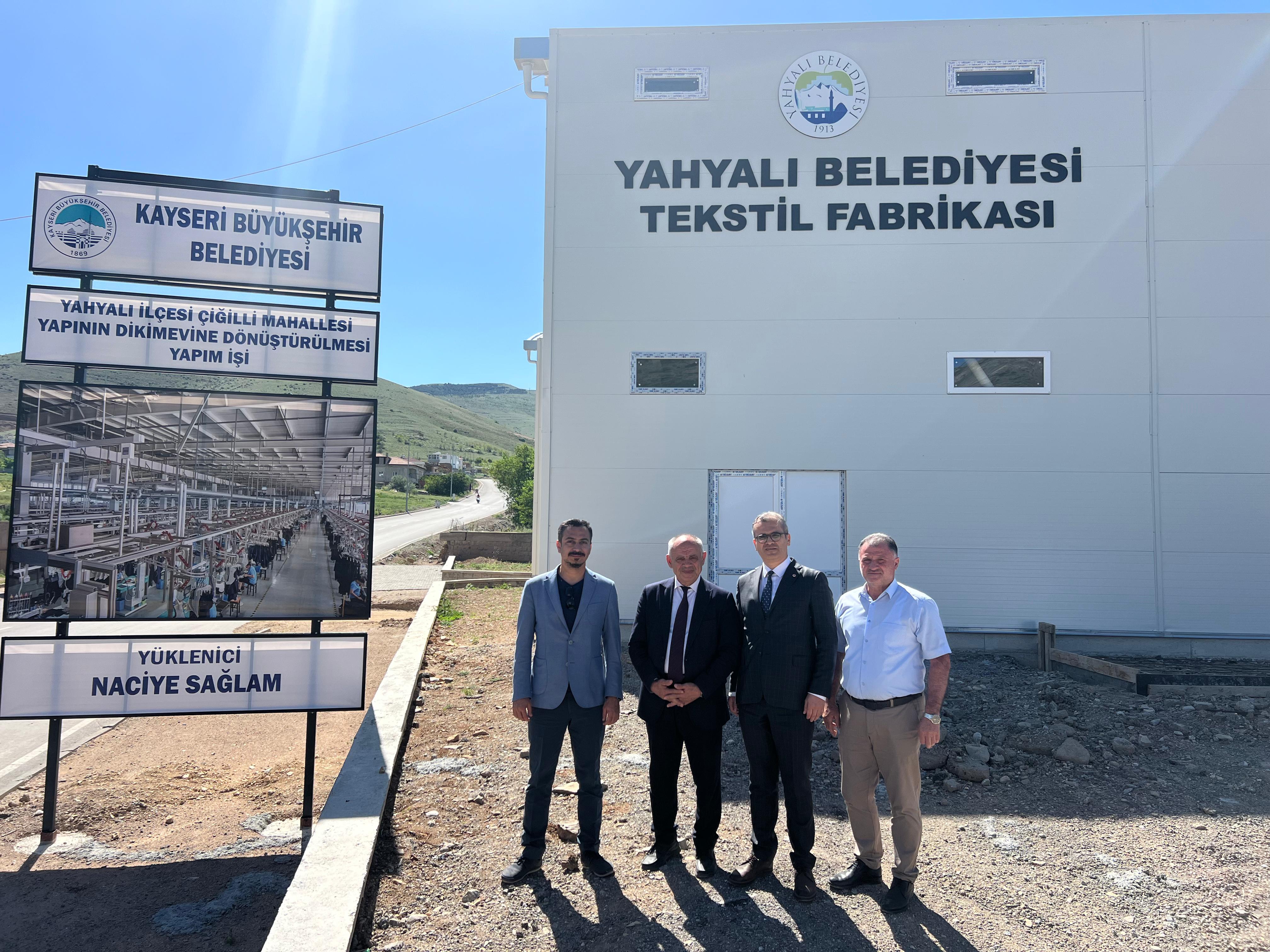 Kayseri Büyükşehir, Yahyalı'da 6 Milyon TL'lik Tekstil Atölyesi Yatırımına Başladı
